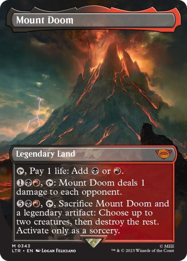 Mount Doom (Borderless) - Universes Beyond: The Lord of the Rings: Tales of Middle-earth